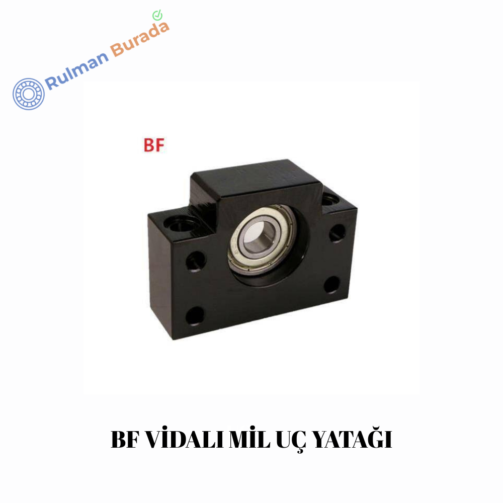 Site Görselleri - Vidalı Mil Somun (10) BF 10 VİDALI MİL UÇ YATAKLARI (08 MM) - Görsel 1